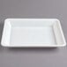 A white rectangular Fineline Platter Pleasers catering tray.