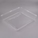 A clear plastic Fineline container with a clear lid.
