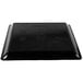 A black rectangular Fineline Platter Pleasers catering tray with a square pattern.