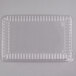 A clear plastic rectangular container with a clear plastic lid.