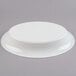 A white plastic Fineline oval catering bowl.