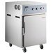 A stainless steel Cooking Performance Group SlowPro cook and hold oven with two doors.