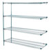 A Metroseal Super Erecta wire shelving add-on with three shelves.