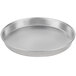An American Metalcraft tapered aluminum pizza pan with a round bottom.