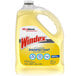 A yellow SC Johnson Windex® disinfectant concentrate bottle.