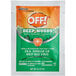 A package of 12 SC Johnson OFF! Deep Woods Insect Repellent Towelettes with the OFF! logo.
