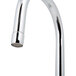 A chrome Equip by T&S wall-mounted faucet with 8" centers and wrist handles.