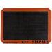 A black and orange rectangular Sasa Demarle SILPAIN silicone baking mat.