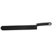 A black spatula with a rectangular handle.