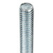 A close-up of a Metro dolly adapter bolt with a metal head.