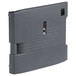A granite gray rectangular door for a Cambro Camcarrier with buttons and a lock.