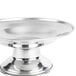 A Town stainless steel serving bowl on a round base.
