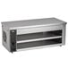 A stainless steel Vollrath countertop cheese melter with two shelves.