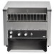 A Vollrath conveyor toaster with black and silver accents on a counter.