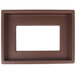 A brown rectangular frame with a white rectangle.