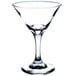 A clear Libbey martini glass.