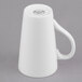 A white Libbey tall bistro mug with a handle.