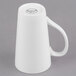 A Libbey tall bistro mug with a handle on a white surface.
