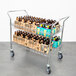 A Regency utility cart full of beer bottles.