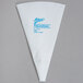 A white plastic bag with blue text that says "Ateco 8" Polyurethane Coated Reusable Pastry Bag"
