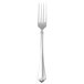 A Oneida Juilliard stainless steel dinner fork with a silver handle.