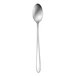 A Sant'Andrea stainless steel iced tea spoon with a white handle.
