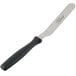 An Ateco offset baking and icing spatula with a black plastic handle.
