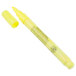 A Franmara neon yellow mini tip glass marker with a yellow cap.