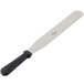 An Ateco baking and icing spatula with a black handle and silver blade.