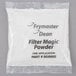 A white plastic packet of Frymaster Filter Magic powder.