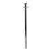 An American Metalcraft polished chrome crowd control stanchion post with a flat head cap.