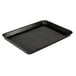 A black Solut half size paperboard sheet pan with a thin black edge.