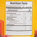 The label of a Del Sol can of sweet roasted red peppers with nutrition facts.