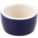 A Tuxton cobalt blue and white pipkin bowl.