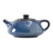 A blue ceramic Tuxton Royal Tea Pot with a lid.
