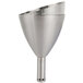 A Rabbit stainless steel wine funnel with a strainer and handle.