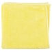 A folded yellow Unger SmartColor microfiber towel.