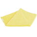 A yellow Unger SmartColor microfiber cleaning cloth folded up.