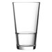An Arcoroc Stackable Cooler Glass with a clear bottom on a white background.