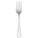 A Oneida Lonsdale stainless steel salad/pastry fork with a white handle.