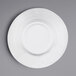 A close-up of an Elite Global Solutions white melamine bowl.