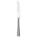 A Oneida Jade stainless steel steak knife with a textured silver handle.