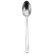 A Oneida Sestina stainless steel iced tea spoon with a white background.