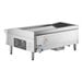 A Vollrath Cayenne flat top gas countertop griddle with stainless steel top.
