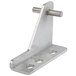 A stainless steel Avantco middle right half door hinge with a pin and two holes.