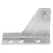 A stainless steel Avantco middle right half door hinge with two holes.