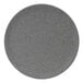 A grey round Elite Global Solutions Tenaya melamine plate with specks.
