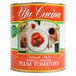 A Stanislaus #10 can of plum tomatoes with a label.