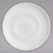 A Chef & Sommelier white bone china saucer with a circular pattern on the rim.