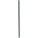 A long black metal pole with black lines on a white background.
